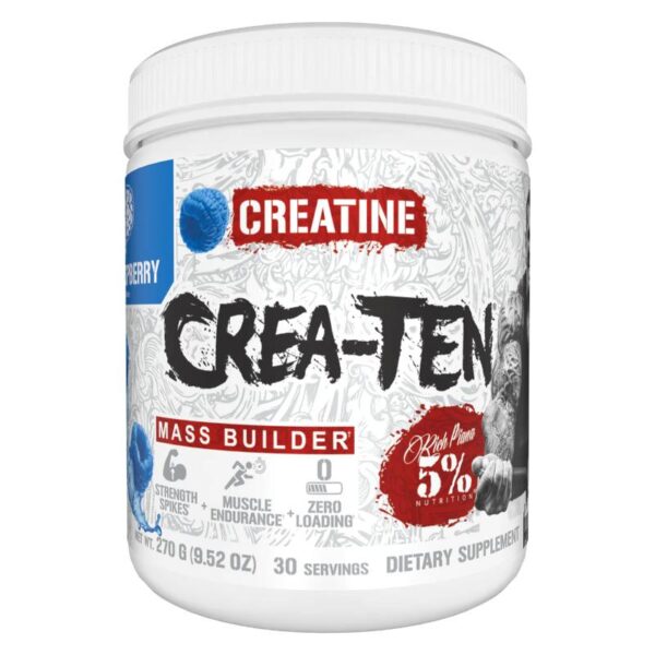 Crea-TEN 10-in-1 Creatine (30 servings) Blue Raspberry