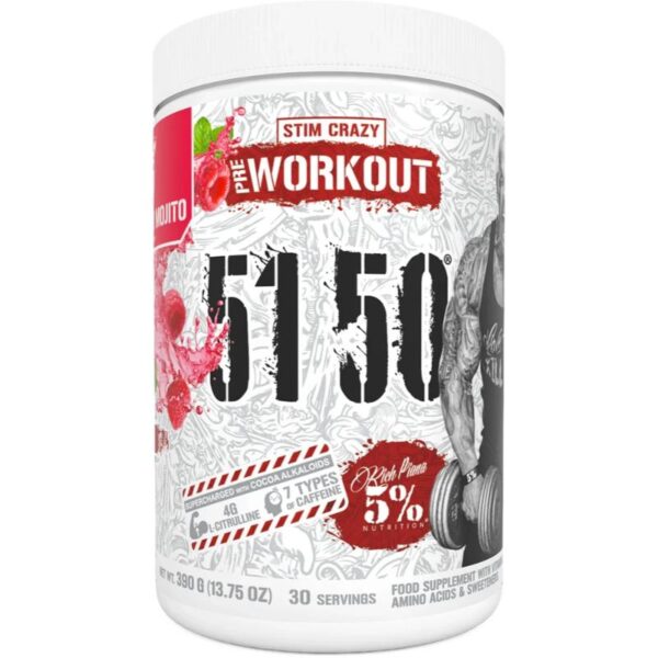 5150 Pre-Workout (30 servings) Raspberry Mojito Rich Piana 5%