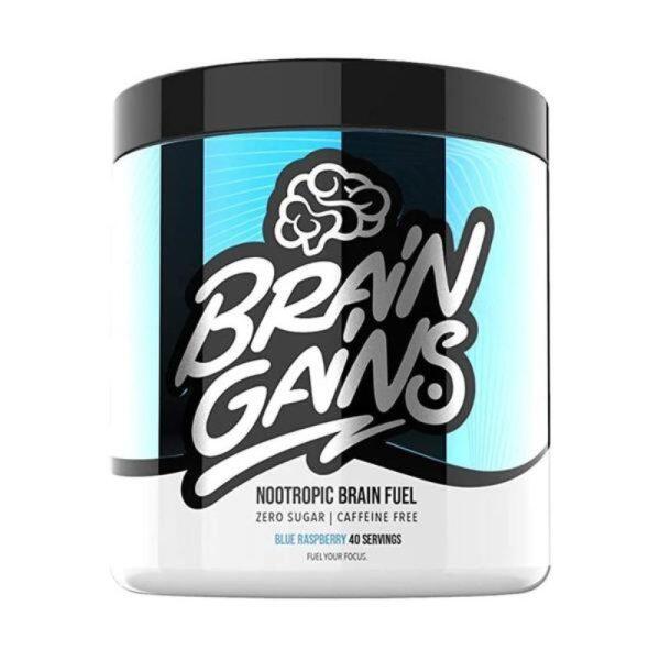 Nootropic Brain Fuel – Cafeïne Free (40 servings) Bleu Raspberry