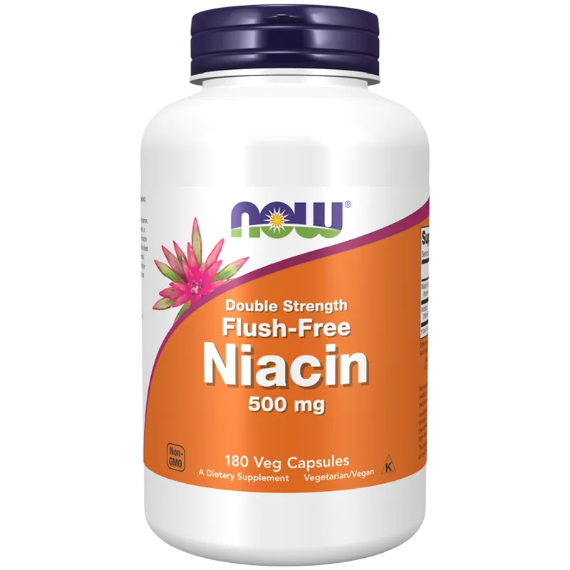 Niacin 500mg Flush Free Double Strength (180 Veg Capsules)