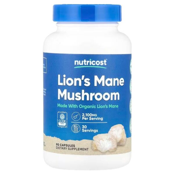 Lion's Mane Mushroom, 2100mg (90 Caps)