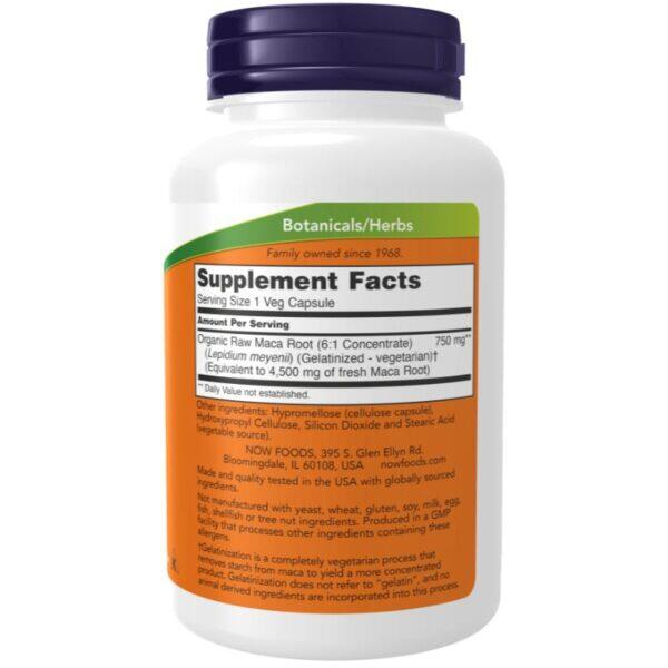 Maca 750mg Raw (90Veggi Caps)