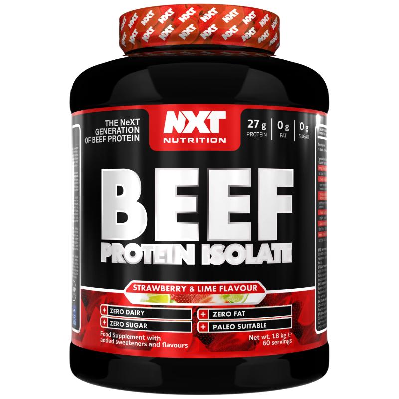 NXT Nutrition BEEF Protein Isolate (1.8kg) Strawberry Lime