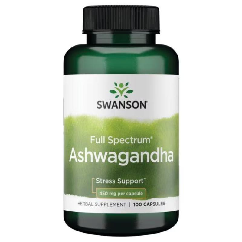 Swanson Full Spectrum Ashwagandha 600mg (100 Caps)