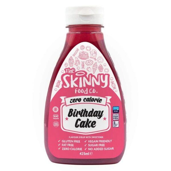 Skinny Syrup Birthday Cake (425ml) The Skinny Food Co
