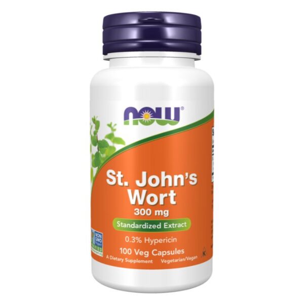 St. Johns Worth 300mg (100 Vcaps) Now Foods