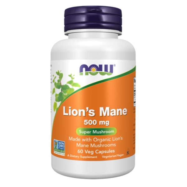 Lion's Mane 500mg (60 Caps) Now Foods