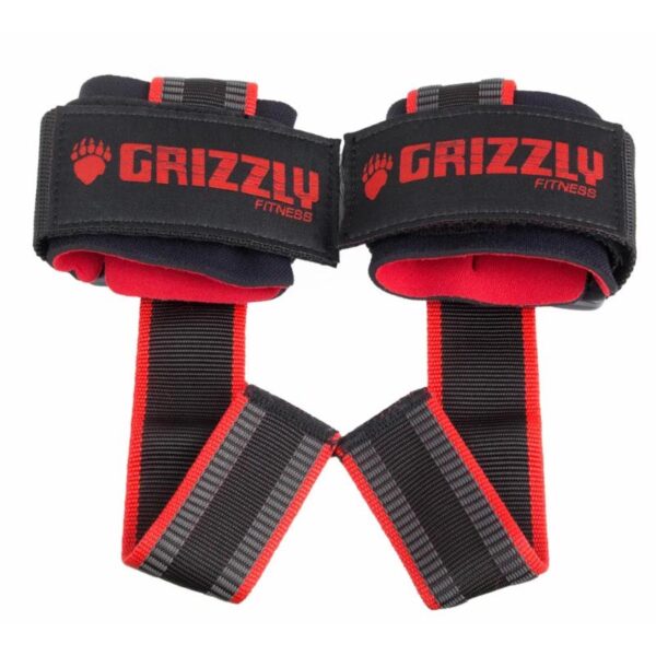 Deluxe Weight Lifting Straps with Wrist Wraps Grizzly Fitness