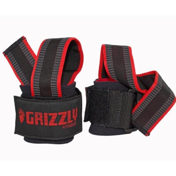 Deluxe Weight Lifting Straps with Wrist Wraps Grizzly Fitness