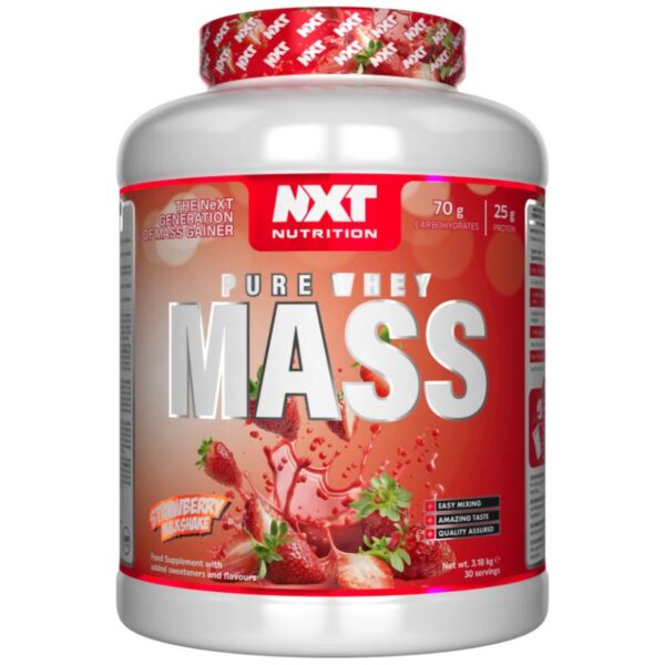 Pure Whey Mass (3.1kg) Strawberry NXT Nutrition