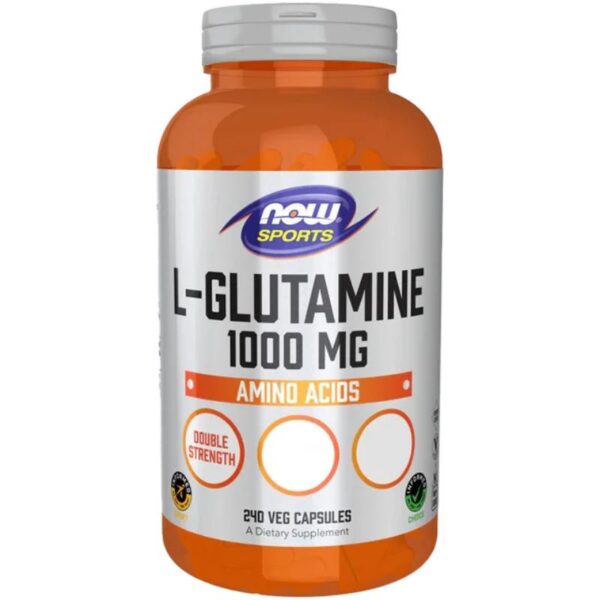 L-Glutamine 1000 mg (240 Veggie caps) Now Foods