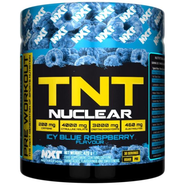 NT Nuclear Pre (30 servings) Icy Blue Raspberry NXT Nutrition
