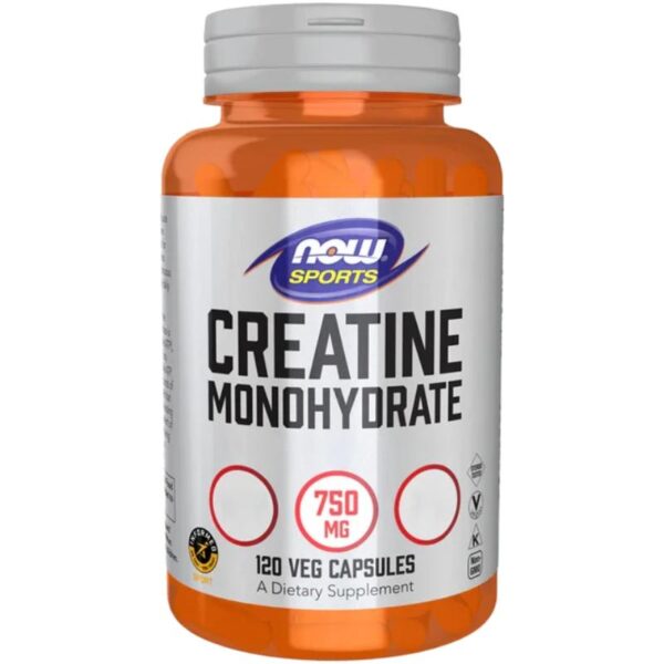 Creatine Monohydrate 750 mg (120 Vcaps) Now Foods
