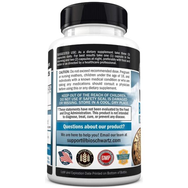 Magnesium Bisglycinate (180 Veggie Caps) Facts Bioschwartz